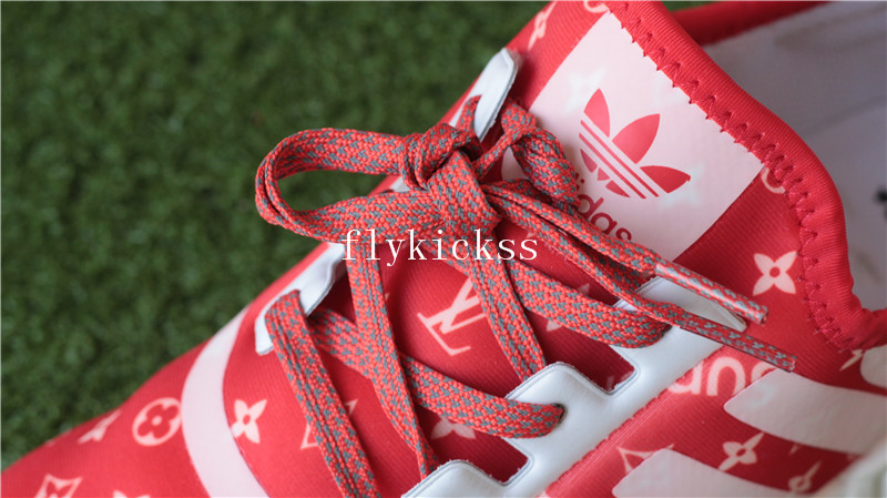 LVS X Supreme Adidas NMD XR1 Red Real Boost